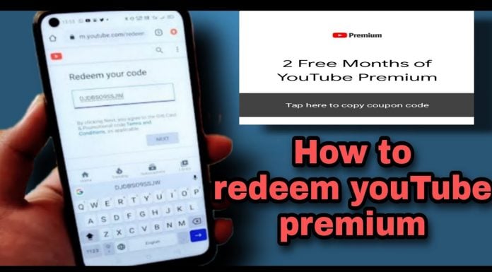 How To Use Youtube Premium Code
