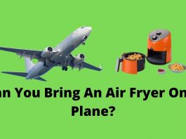 Can You Bring An Air Fryer On A Plane?