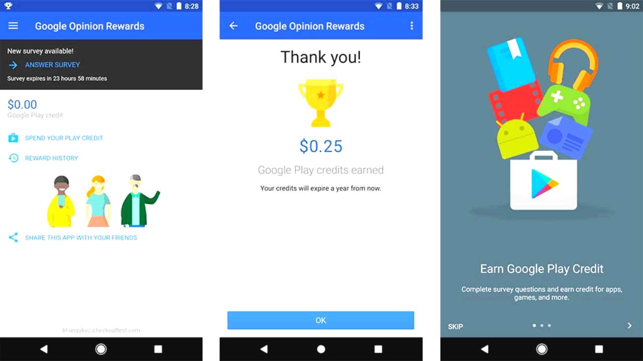 Credits in Google Play - Learn How to Earn for Free
